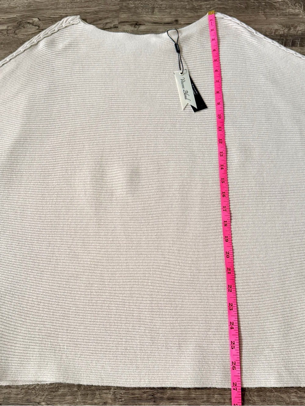 Tahari Dolman Sleeve Ribbed Sweater Womens Size L Beige Braided Quiet Luxury - Picture 8 of 10